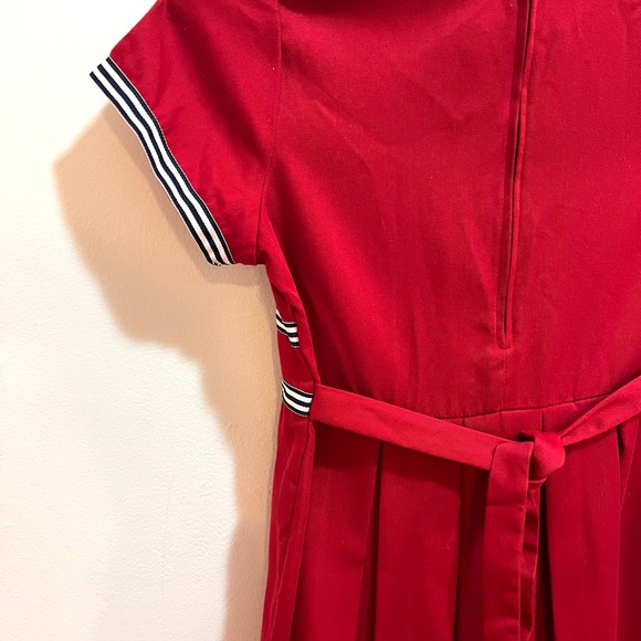 Vintage dress red navy white rare editions 12/14? - Picture 5 of 8